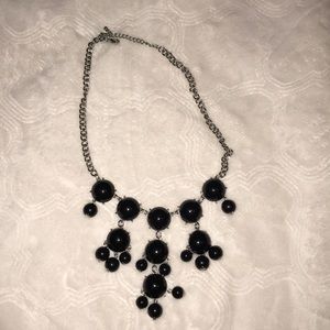 Black and silver bubble necklace
